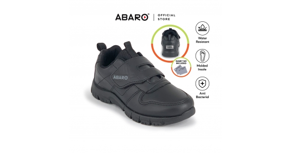 Black School Shoes Mesh 2323n Primary Secondary Unisex Abaro [name